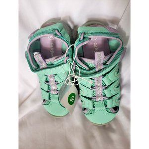 CAT N JACK CAMP HIKING GIRLS SANDALS SIZE 10 BLUE